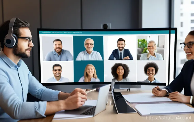 전략경영 자격증 대비 스터디 그룹 - **Dynamic Collaborative Study Session:** A diverse group of young adults, dressed in smart casual bu... 전략경영 자격증 대비 스터디 그룹 - **Dynamic Collaborative Study Session:** A diverse group of young adults, dressed in smart casual bu...